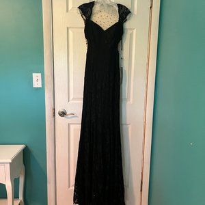 Alyce Paris Beaded Lace Gown